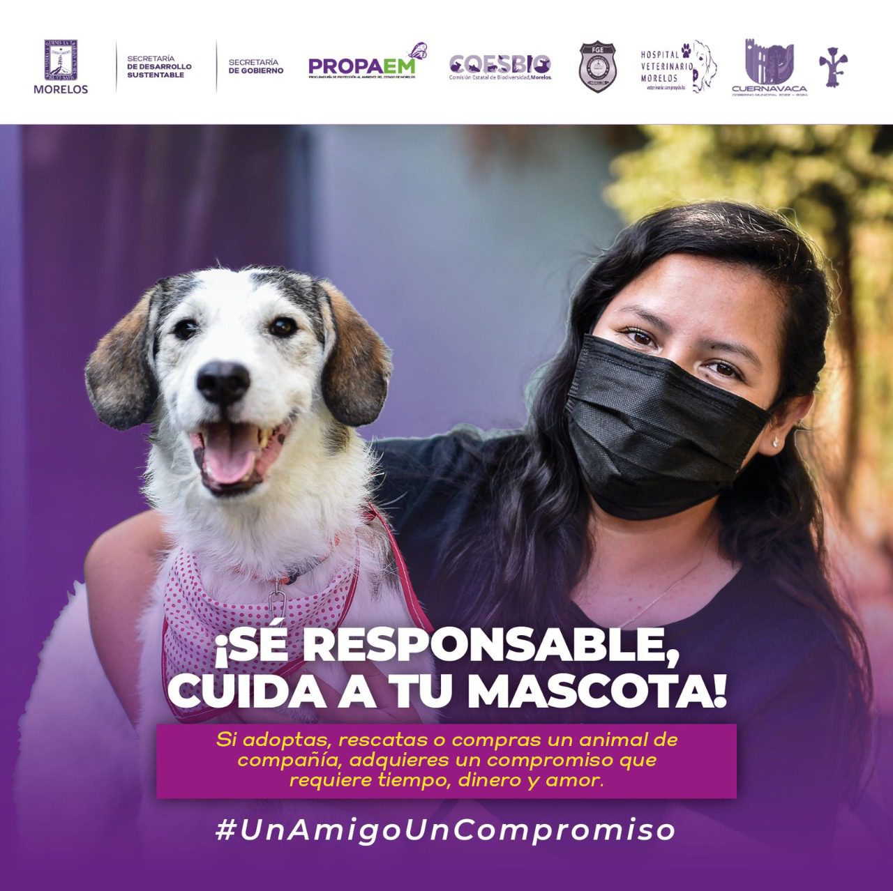 “Un Amigo un Compromiso” buscan que sean responsables con mascotas en Morelos