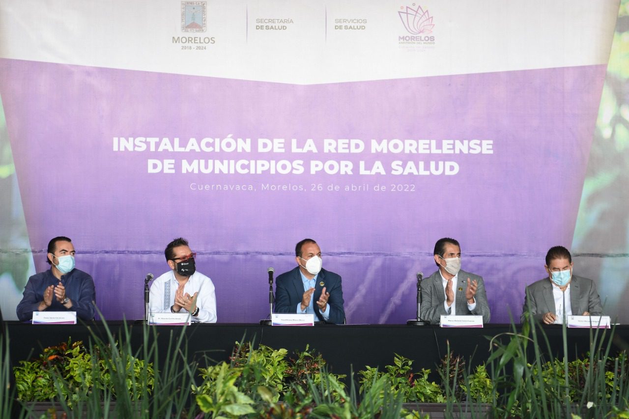 Instalan Red Morelense de Municipios por la Salud 2022-2024