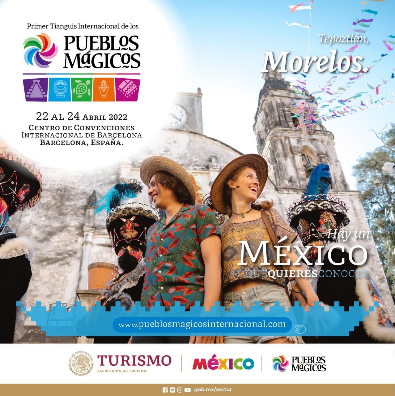 Tepoztlán y Tlayacapan presentes en España en el Tianguis Internacional de Pueblos Mágicos
