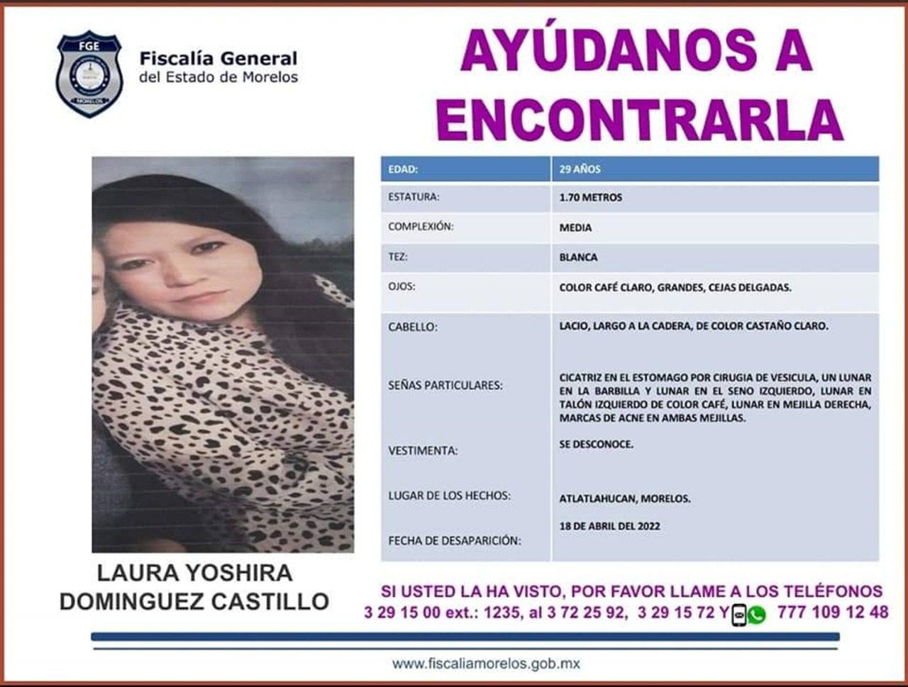 Caen presuntos feminicidas de Laura en Morelos