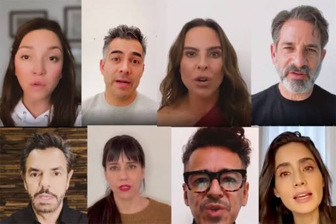 [VIDEO] No somos sus adversarios dicen famosos a AMLO