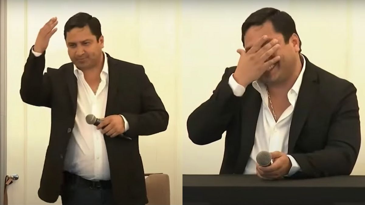 [VIDEO] Julión Álvarez rompe en llanto al salir de la lista negra de EEUU