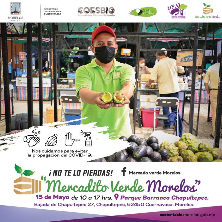 Habrá Mercado Verde en el Parque Chapultepec este 15 de mayo