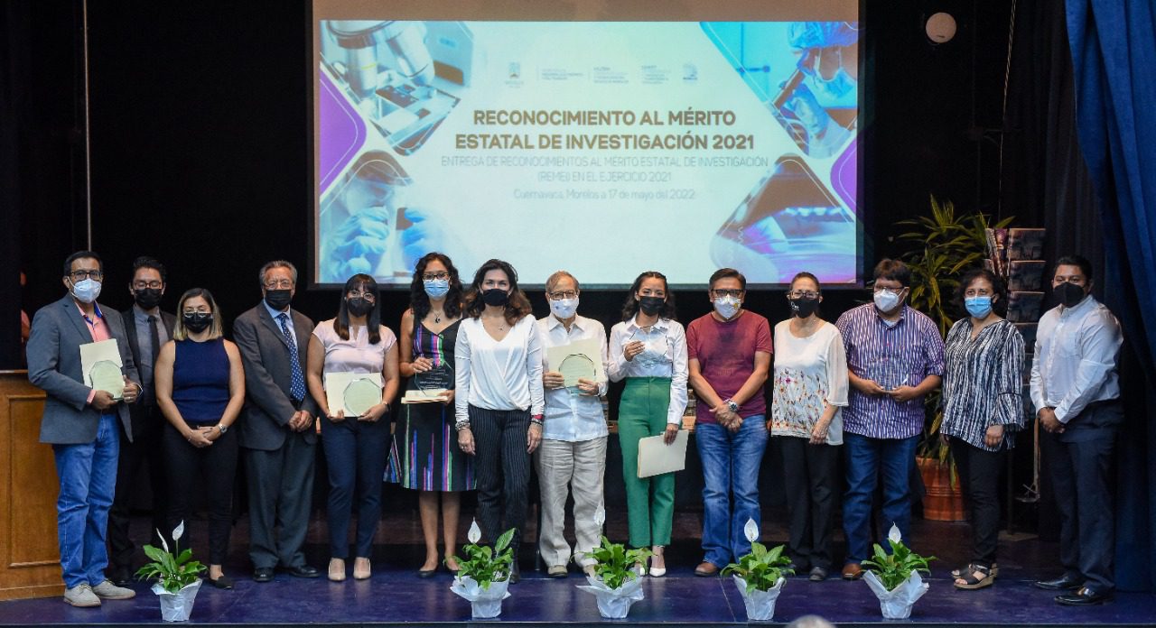 Premian a ganadores del Reconocimiento al Mérito Estatal de Investigación 2021