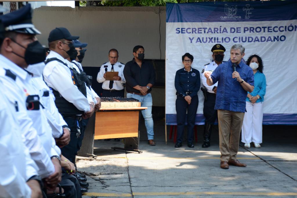 Activan módulo de seguridad en avenida Palmira de Cuernavaca