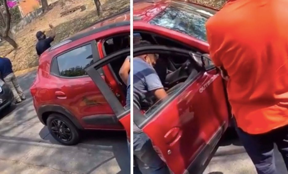 [VIDEO] Policias de Naucalpan siembran arma a padre de familia