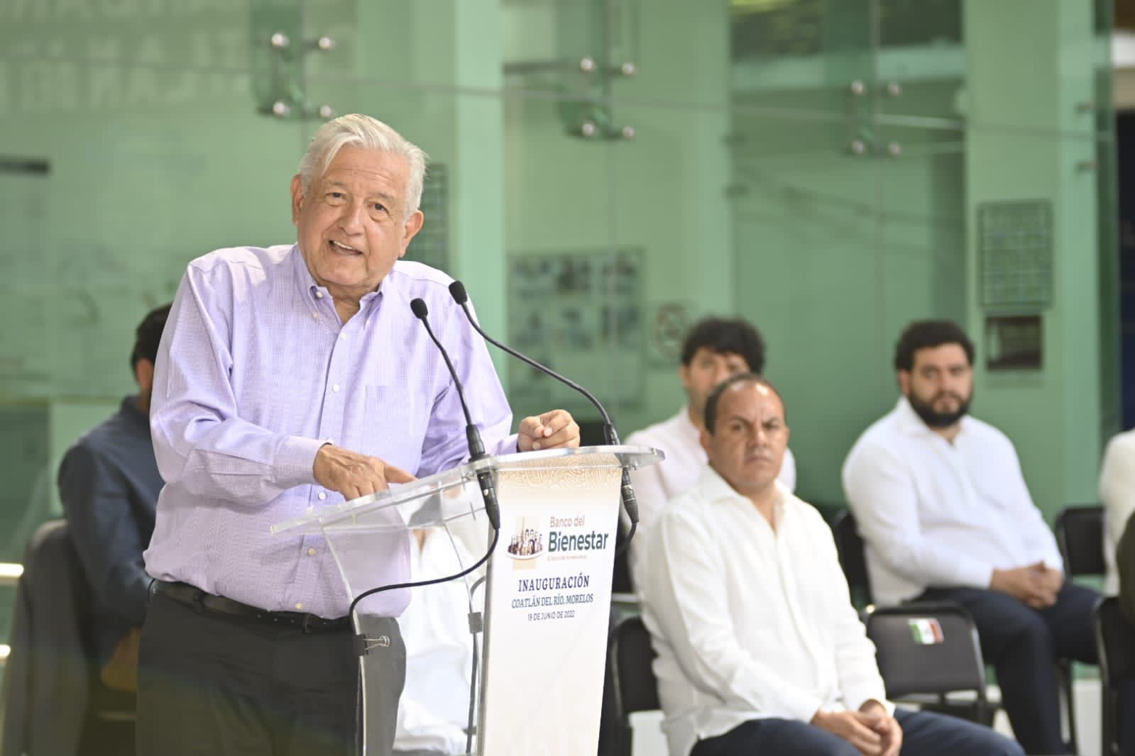 AMLO inaugura Banco del Bienestar en Coatlán del Río, Morelos