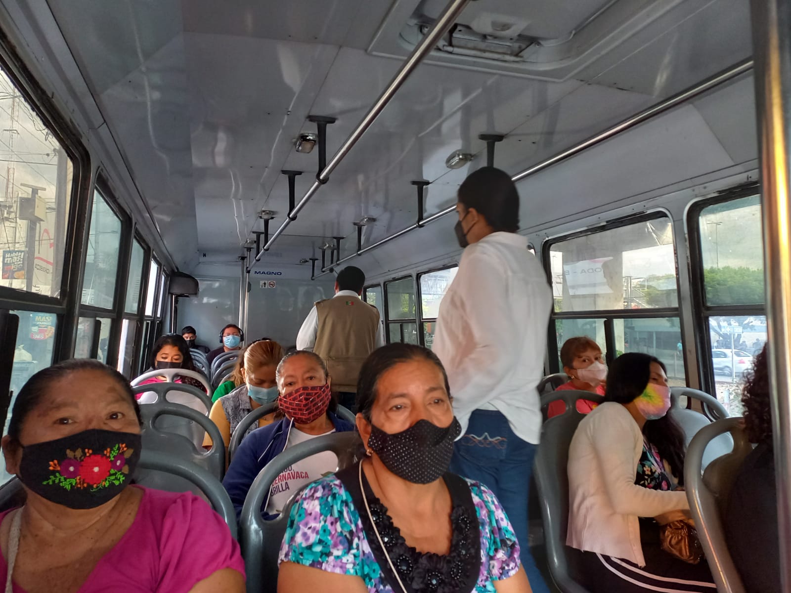 Supervisan medidas contra COVID-19 en rutas de Morelos