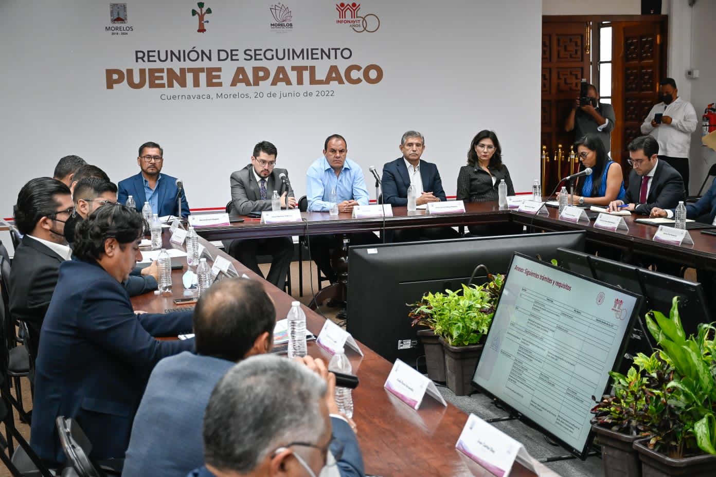 Realizan reunión de seguimiento a la obra del “Puente Apatlaco”