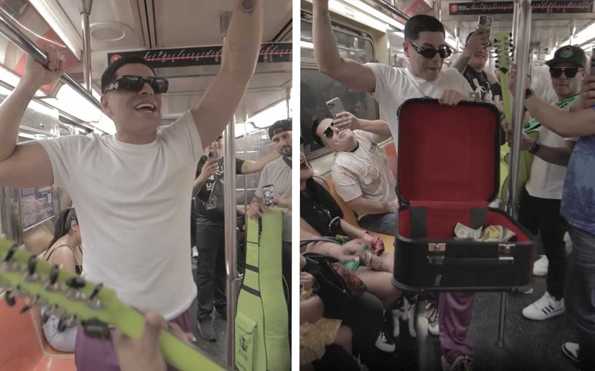 ¿Concierto gratis? Grupo Firme en el metro de Nueva York
