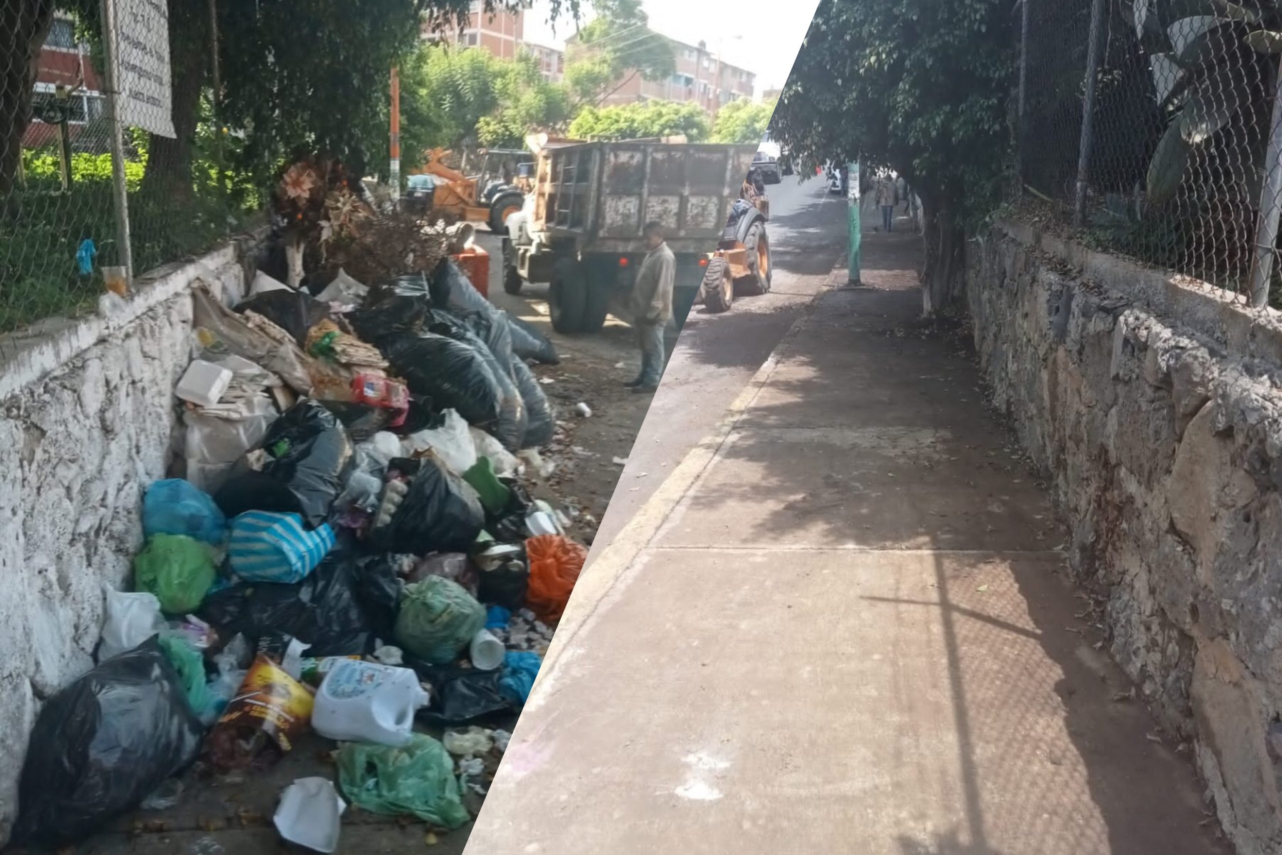 Limpian zona utilizada como basurero en Teopanzolco
