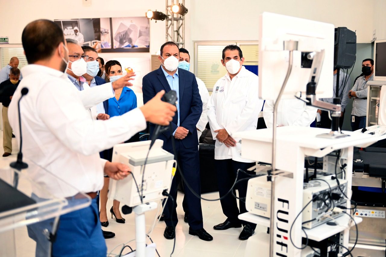 Autoridades supervisan equipamiento entregado al Hospital Parres de Cuernavaca