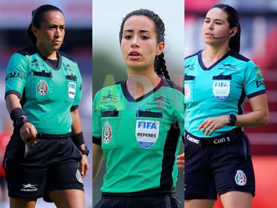 Por primera vez tres mujeres árbitro dirigirán un partido de fútbol varonil en México