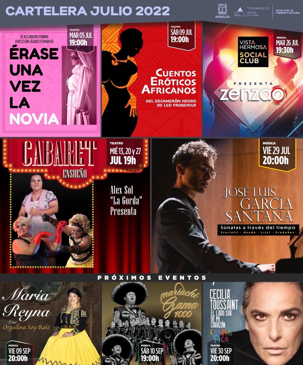 El Centro Cultural Teopanzolco reanuda conciertos, espectáculos y clases de yoga al aire libre.