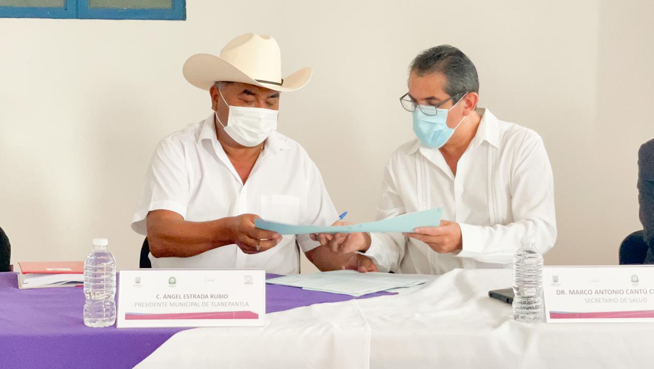 Gobierno de Morelos y Tlalnepantla firmaron convenio para fortalecer la atención médica en el municipio