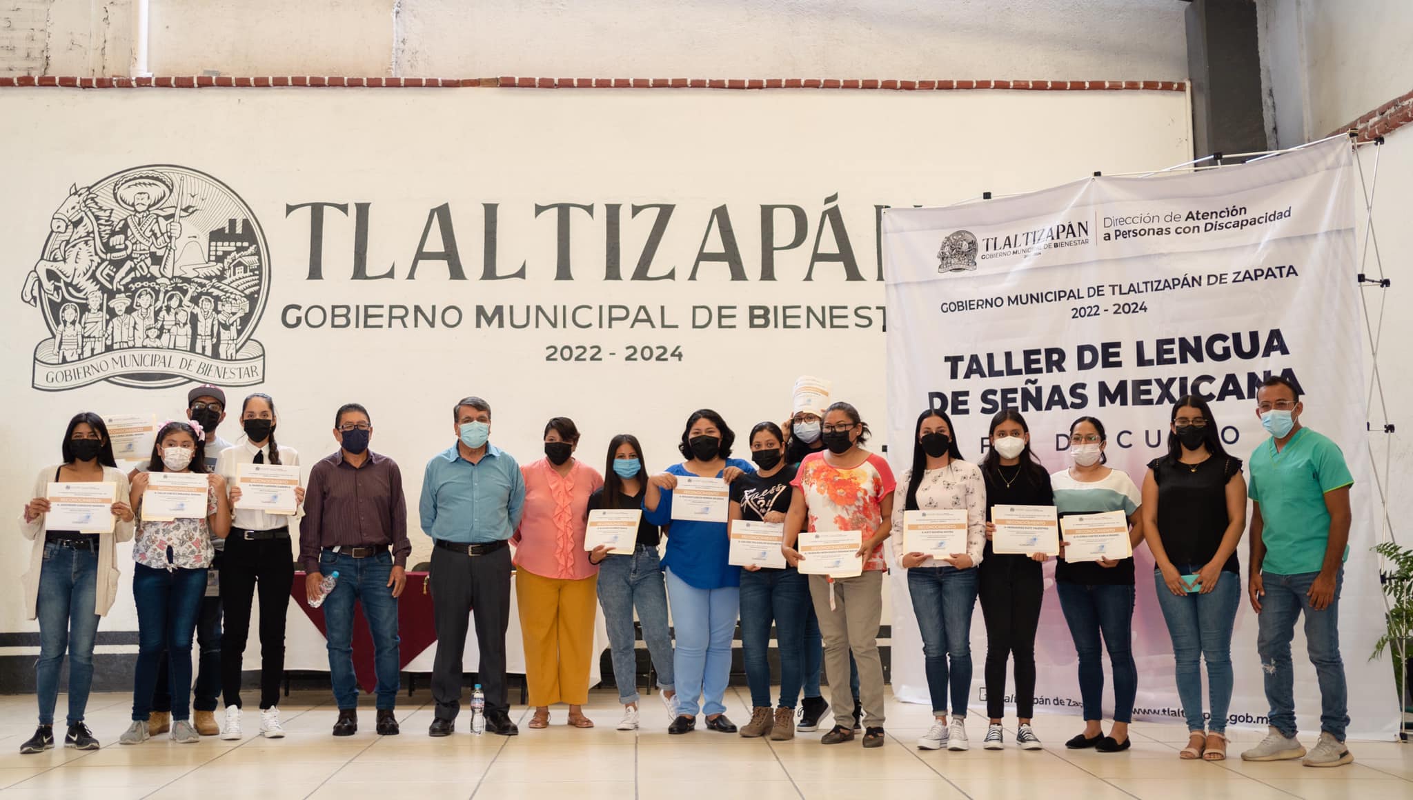 Concluyen taller de Lengua de Señas Mexicanas en Tlaltizapán