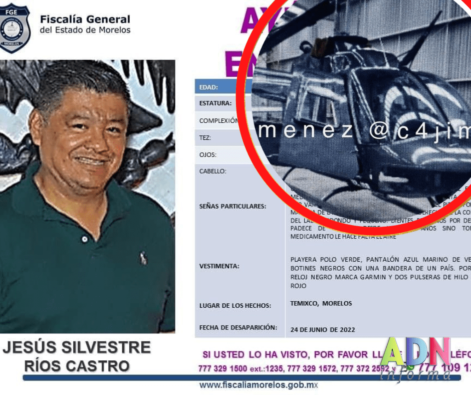 Helicoptero robado en el AICM pertenecía a empresario de Morelos desaparecido