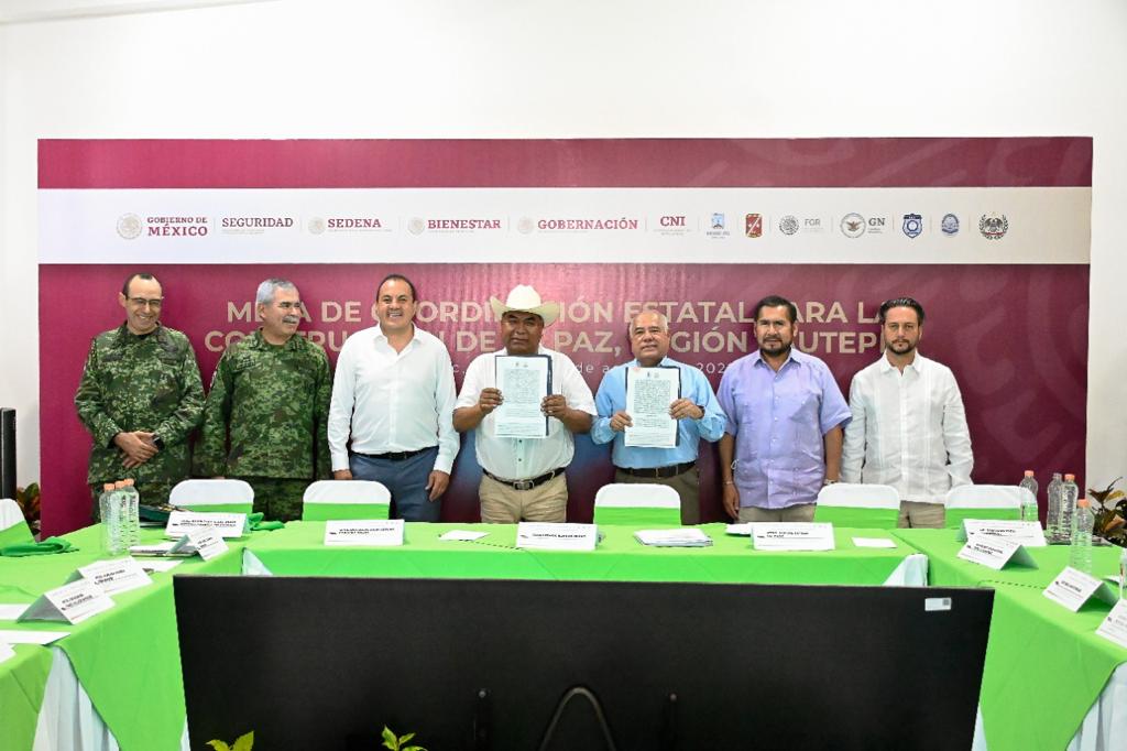Firma Cuauhtémoc Blanco convenio de Mando Coordinado para reforzar seguridad en zona oriente de Morelos
