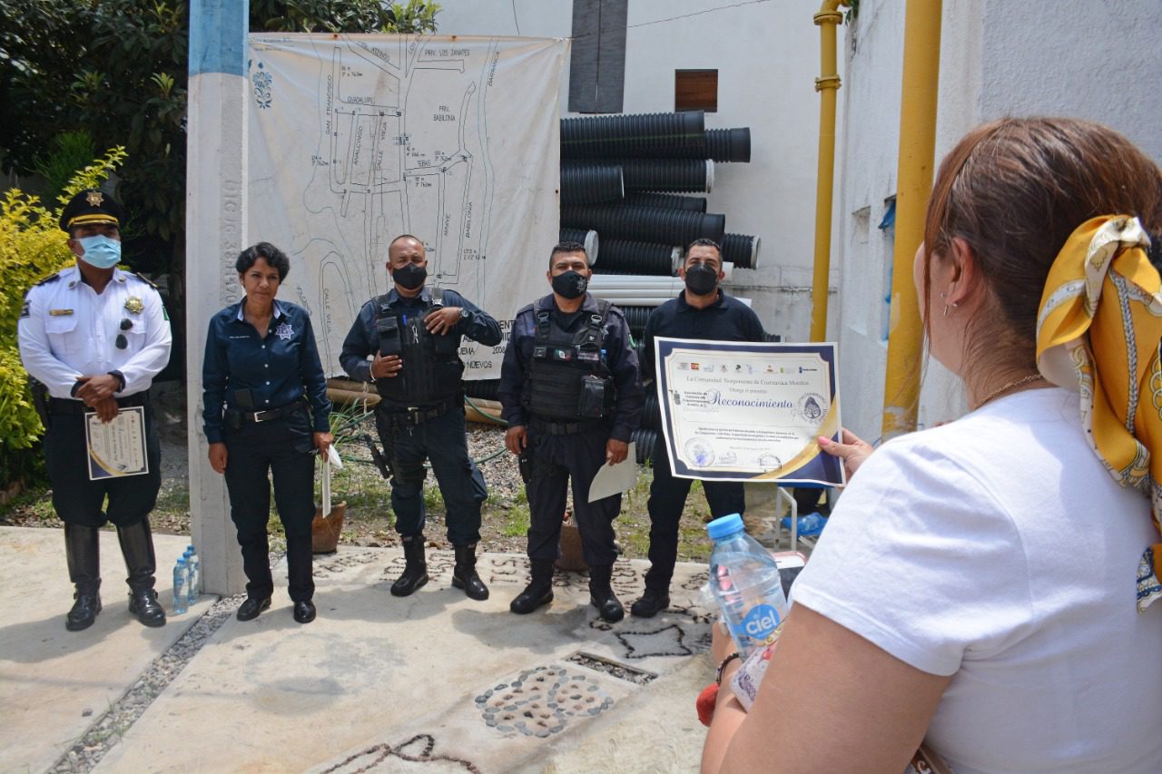 Ciudadanía reconoce labor de policías de Cuernavaca