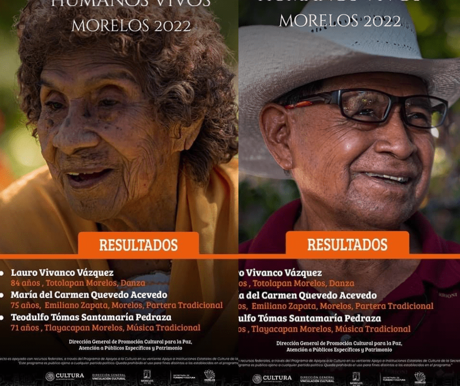 Eligen a los TESOROS HUMANOS VIVOS de Morelos 2022