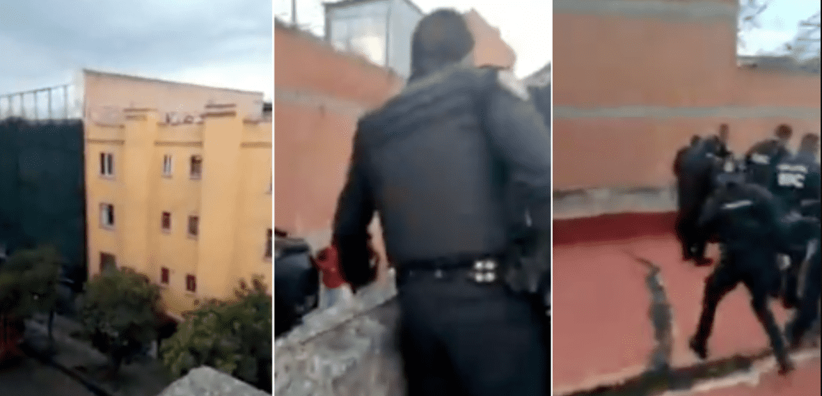 [VIDEO] ¡De película! Policías persiguen a secuestradores por azoteas de CDMX