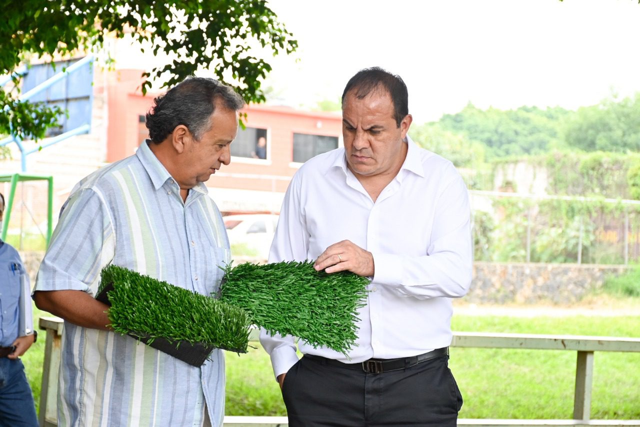 Tendrán Jiutepec y Cuernavaca campos deportivos renovados