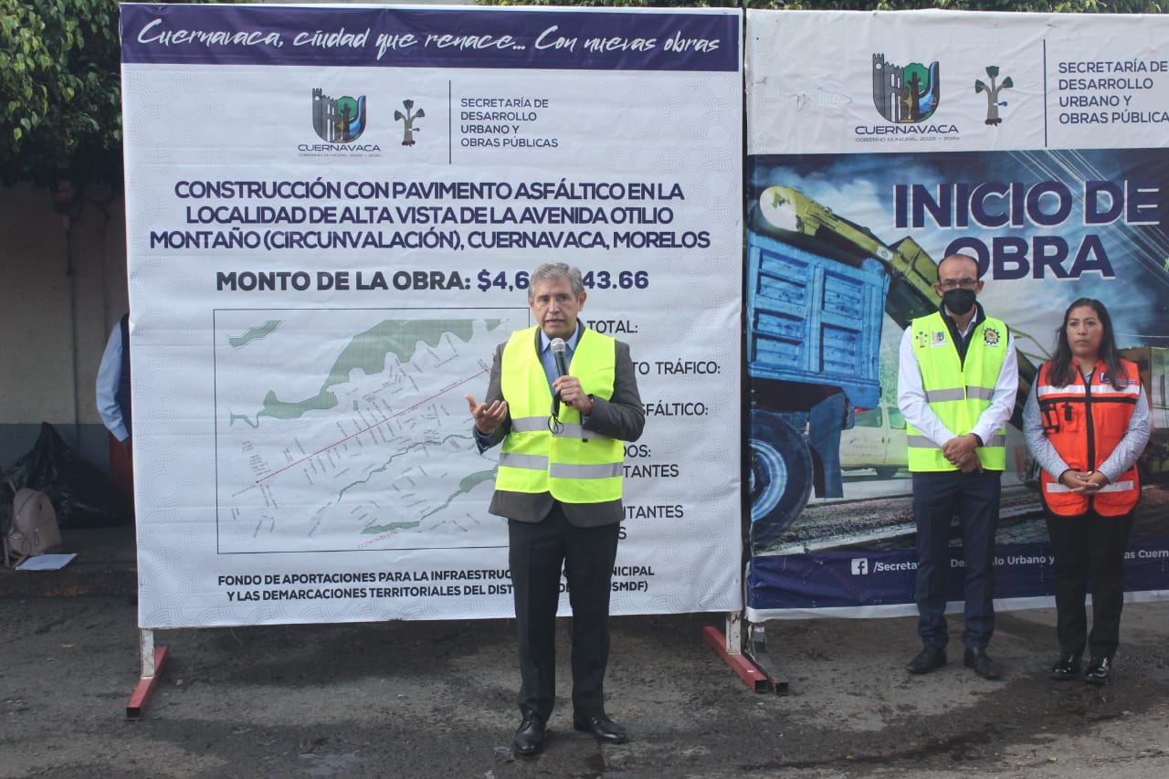 Inician pavimentación de avenida principal en Alta Vista