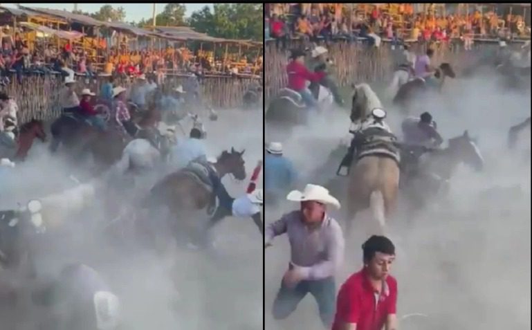 [VIDEO] Carrera de caballos provocó carambola en Yucatán