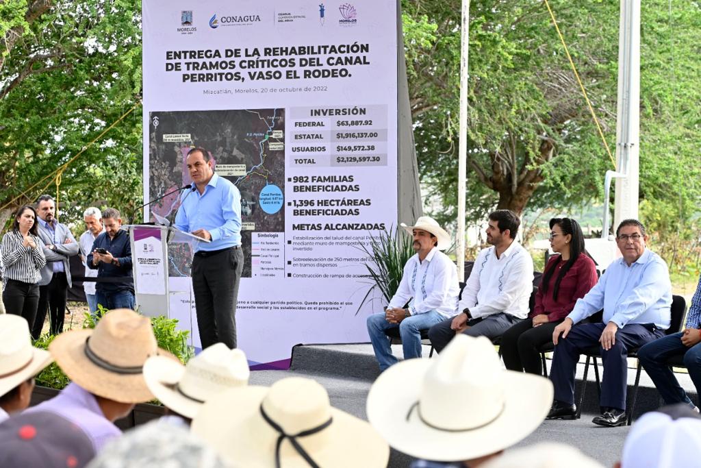Rehabilitan infraestructura hidroagrícola en laguna El Rodeo, Miacatlán