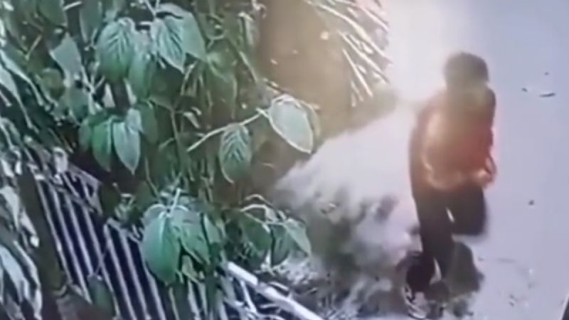 [VIDEO] Delincuente perdió el brazo mientras “trabajaba”