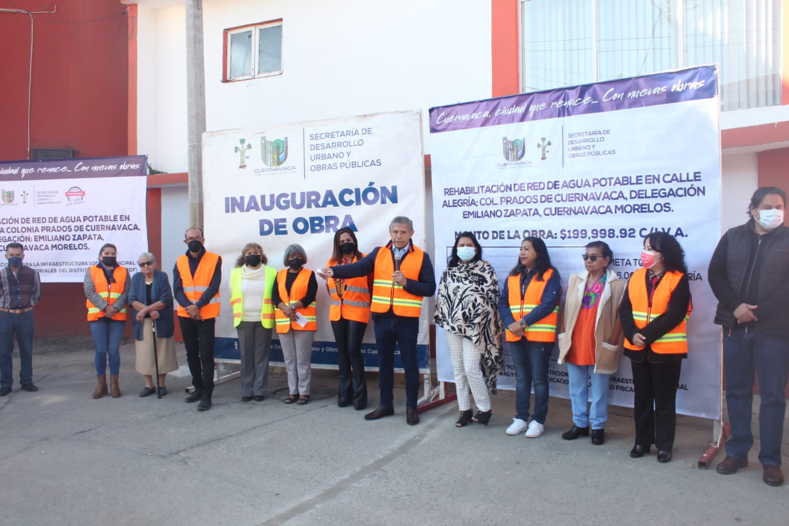 Entregan red de agua potable a colonia Prados de Cuernavaca