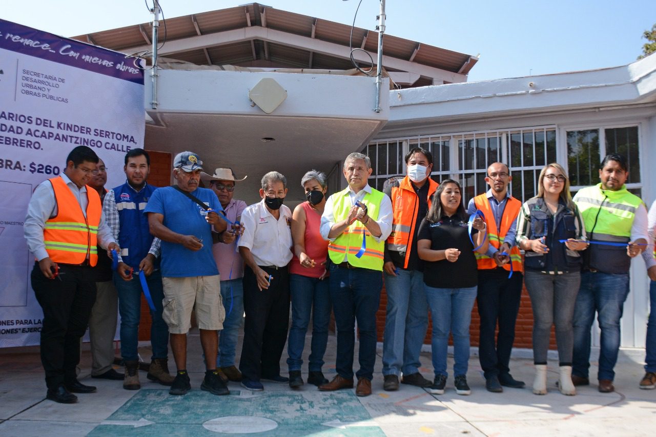 Rehabilitan área de sanitarios en el kínder Sertoma de Acapantzingo   