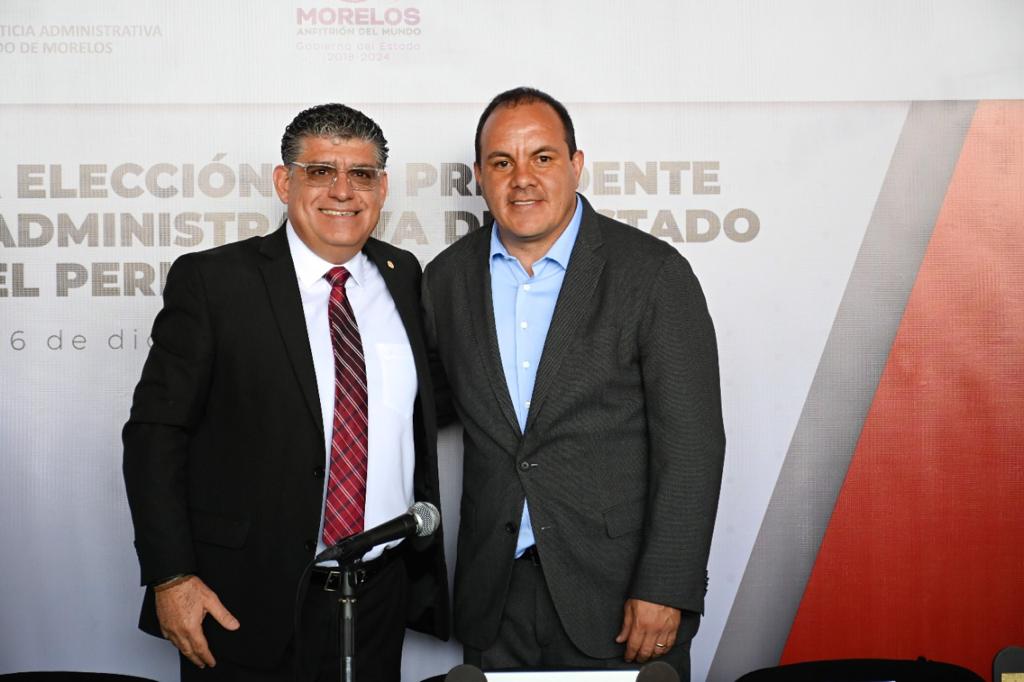 Asiste Cuauhtémoc Blanco a la toma de protesta del presidente del TJA