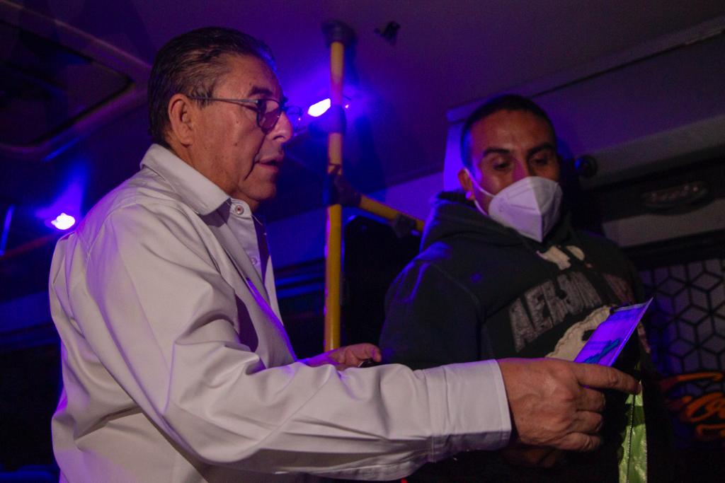 Intensifica Víctor Mercado operativos de revisión a unidades de transporte público