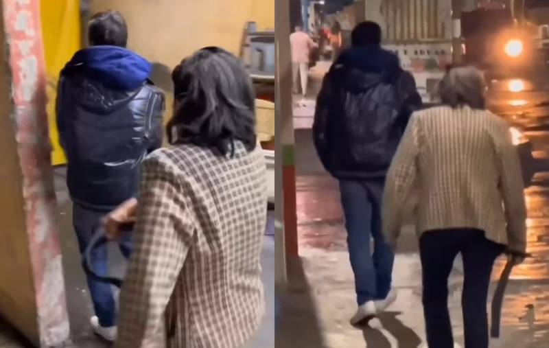 (VIDEO): Madre saca a su hijo de bar con cinturonazos