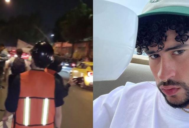 Jóvenes se infiltran al concierto de Bad Bunny como trabajadores