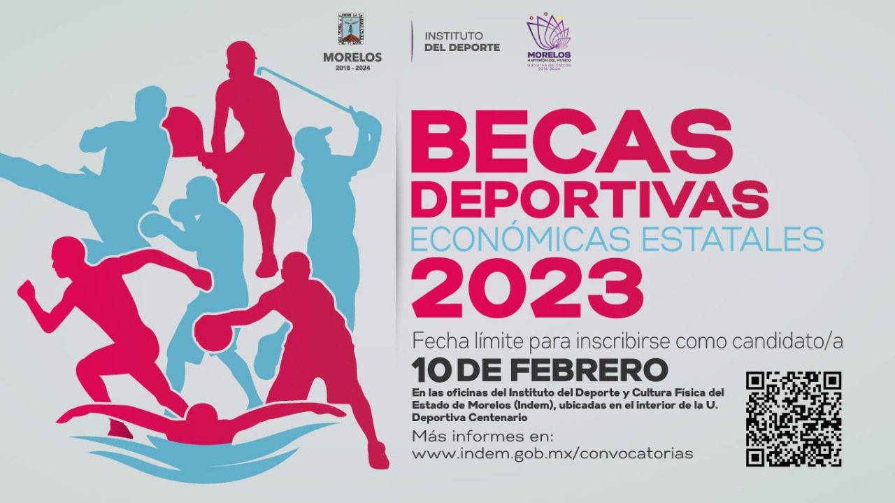 Abren convocatoria para becas deportivas 2023 en Morelos