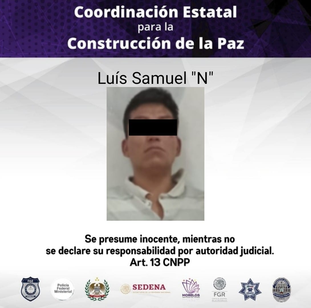 Detienen a Luis “N” por agredir a su tía en Cuautla