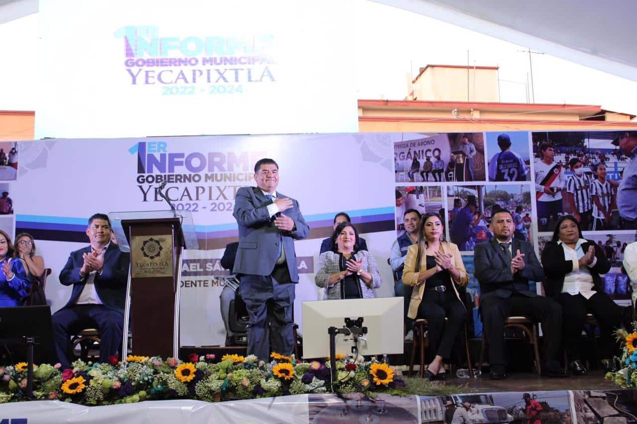 Desarrollo e innovación en Yecapixtla; rinde primer informe Rafael Sánchez Zavala
