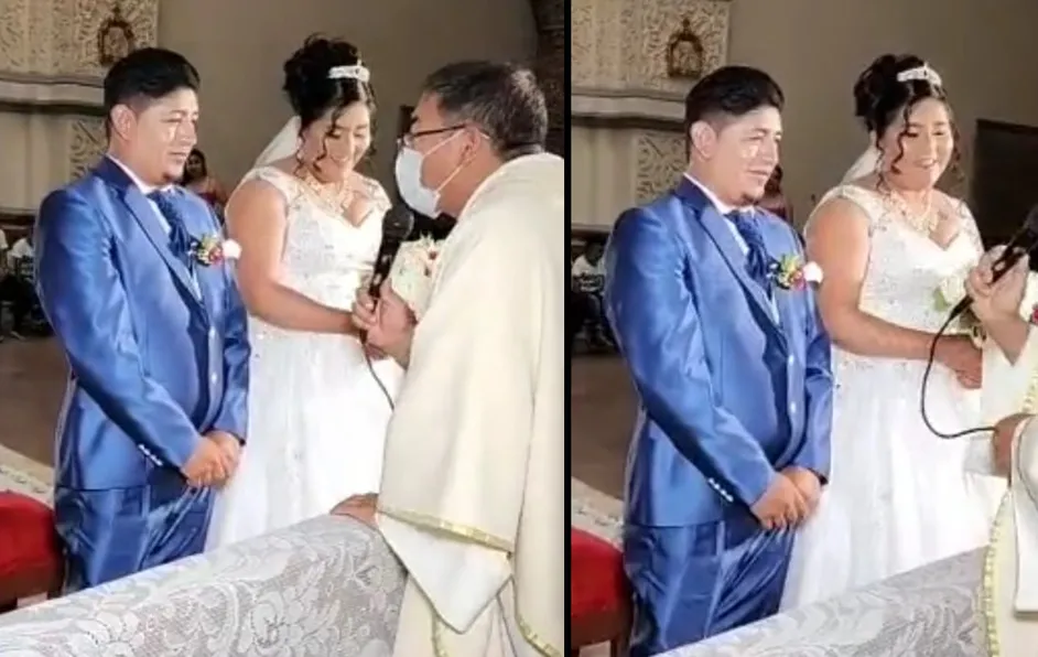 (VIDEO): Novio revela que no quiere casarse en plena misa