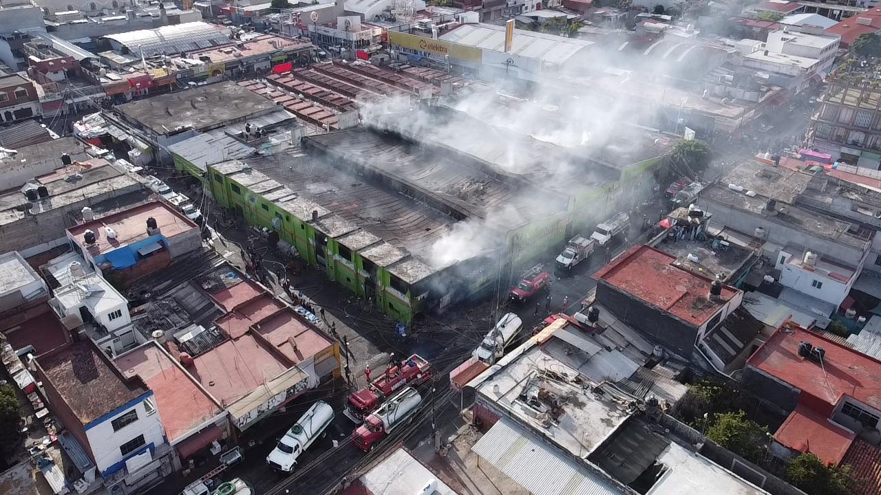 ¿Qué provocó el incendio del mercado de Cuautla?