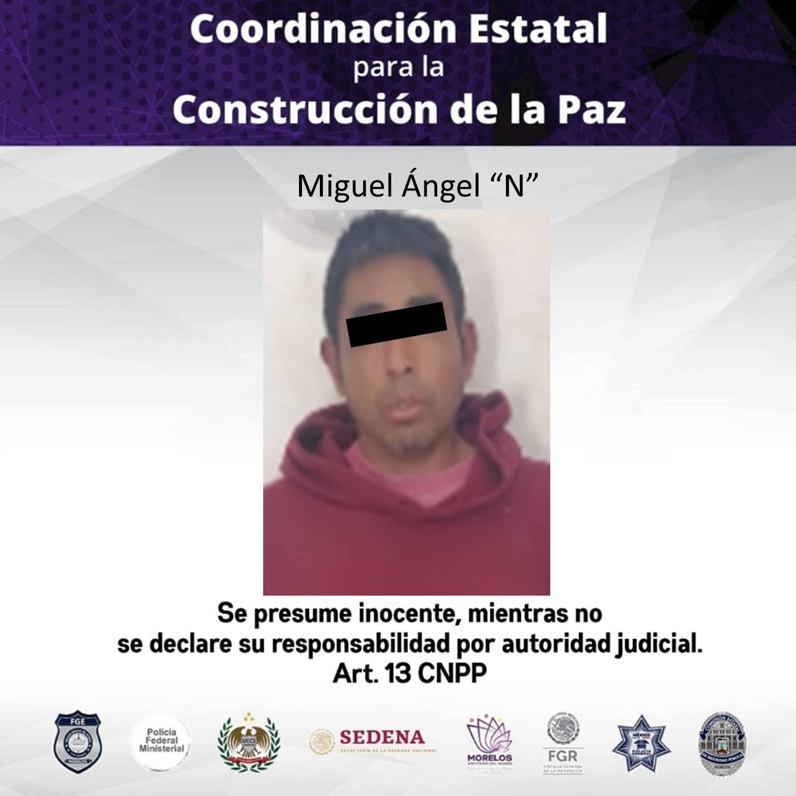 Hombre es detenido por presuntamente abusar de su hijastra en Totolapan