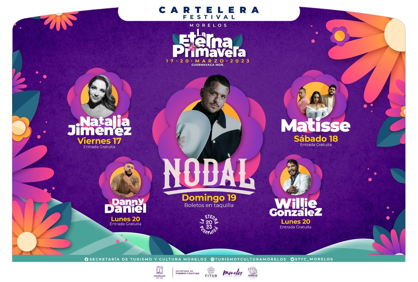 Christian Nodal entre los invitados al festival “Morelos, la Eterna Primavera”