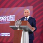 AMLO durante la mañanera