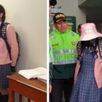 Detienen a hombre vestido de colegiala