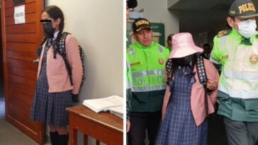 Detienen a hombre vestido de colegiala