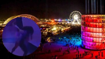 bailarina cae en Coachella