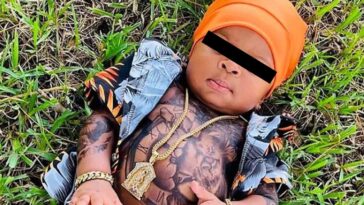 Madre causa polémica por “tatuar” a su hijo