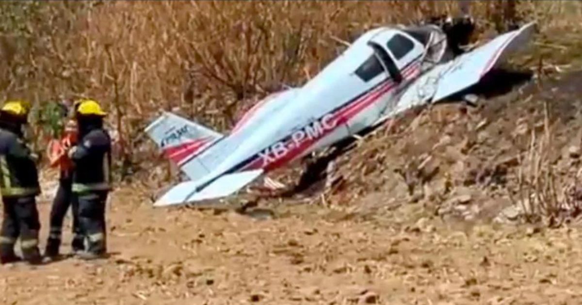 Se desploma avioneta en Puebla