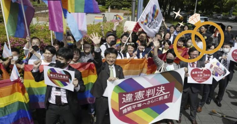 Declaran inconstitucional prohibir el matrimonio igualitario en Japón